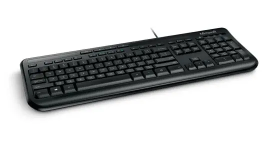 Клавиатура, Microsoft Wired Keyboard 600 USB English Black Retail