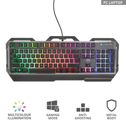 Клавиатура, TRUST GXT 856 Torac Gaming Keyboard US - image 4