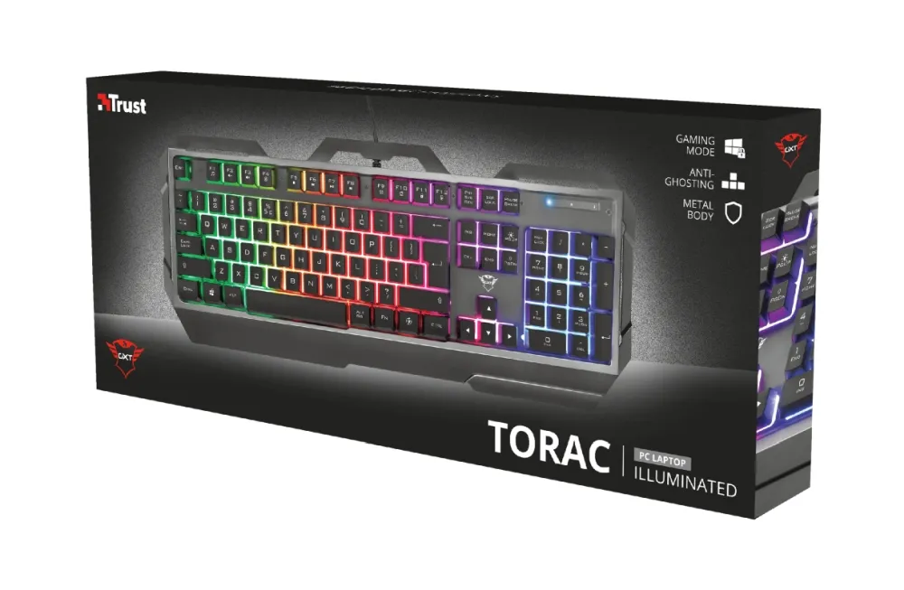 Клавиатура, TRUST GXT 856 Torac Gaming Keyboard US - image 5