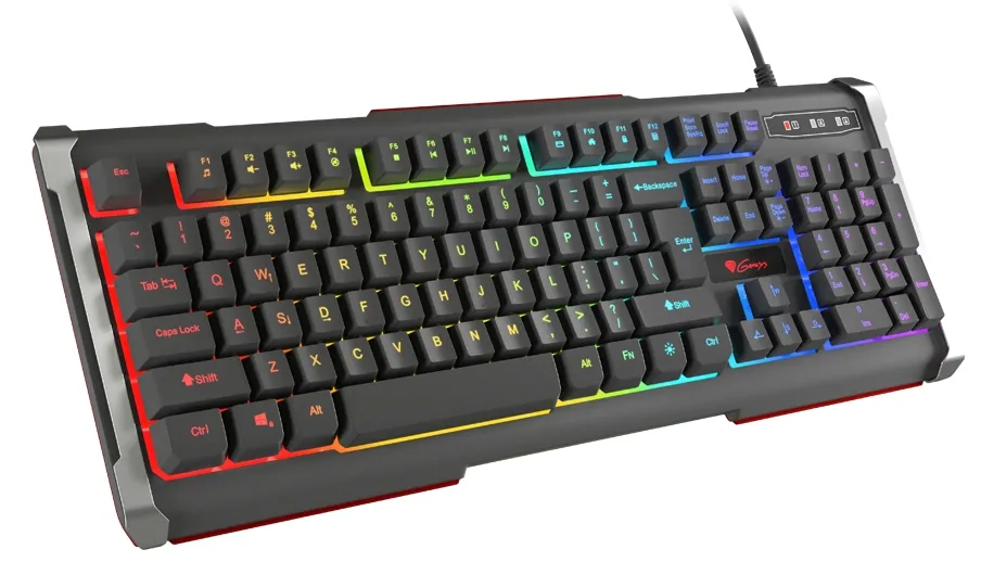 Клавиатура, Genesis Gaming Keyboard Rhod 400 Rgb Backlight Us Layout - image 1