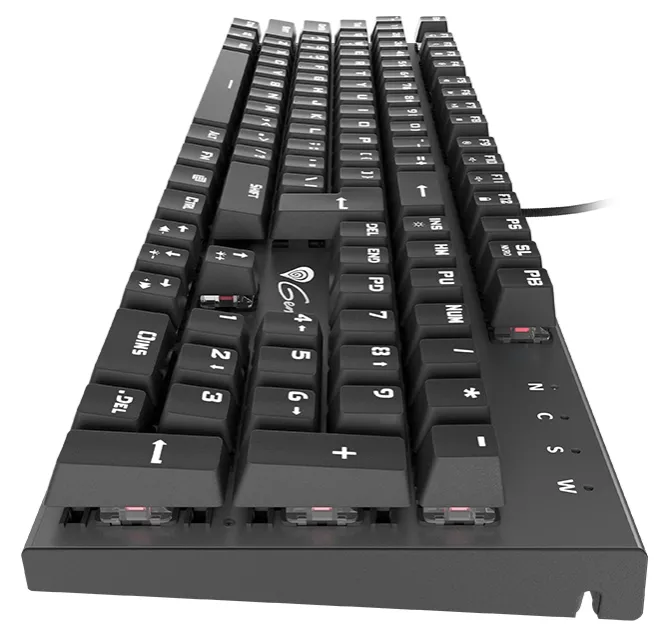 Клавиатура, Genesis Mechanical Gaming Keyboard Thor 300 Green Backlight Outemu Blue Switch Us Layout - image 3