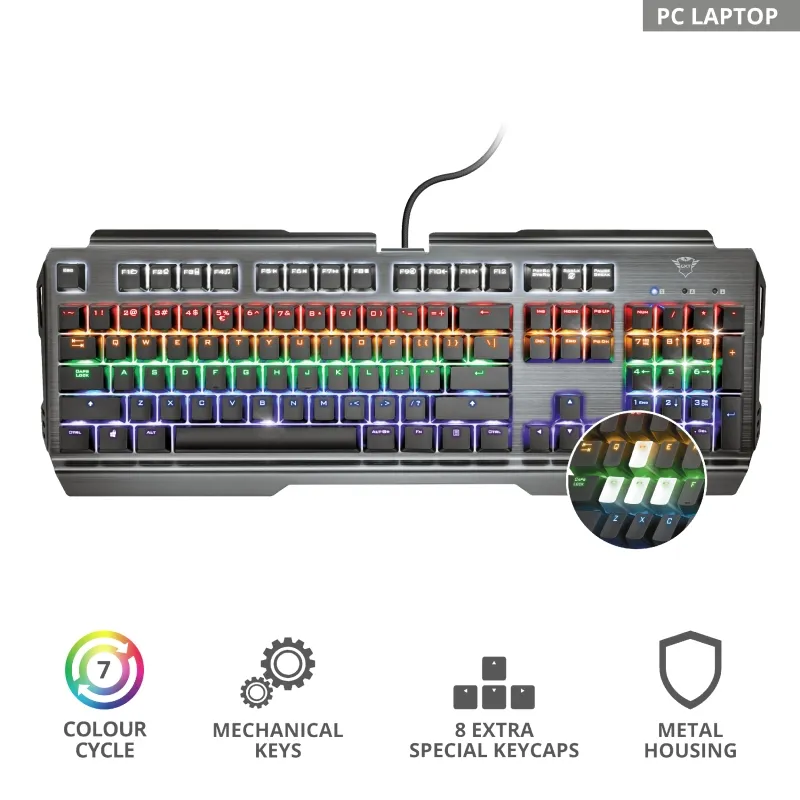TRUST GXT 877 Scarr Mechanical Keyboard US - image 7