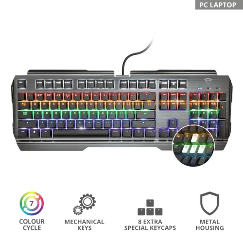 TRUST GXT 877 Scarr Mechanical Keyboard US - image 7