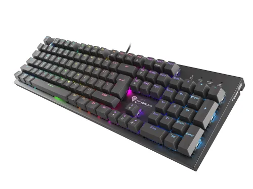 Клавиатура, Genesis Mechanical Gaming Keyboard Thor 300 RGB US Layout RGB Backlight Red Switch Software - image 1