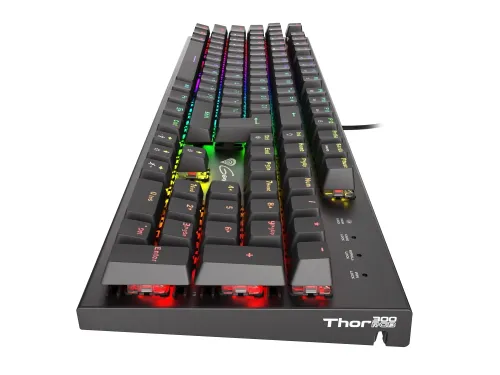 Клавиатура, Genesis Mechanical Gaming Keyboard Thor 300 RGB US Layout RGB Backlight Red Switch Software - image 3