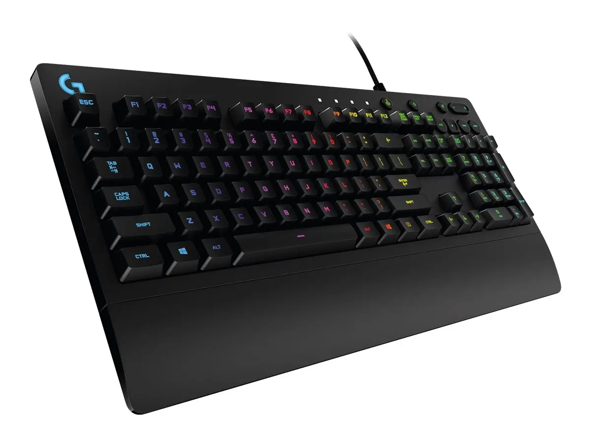 Клавиатура, Logitech G213 Prodigy Gaming Keyboard, Lightsync, Spill Resistant, Palm Rest, Media Controls, Black - image 1