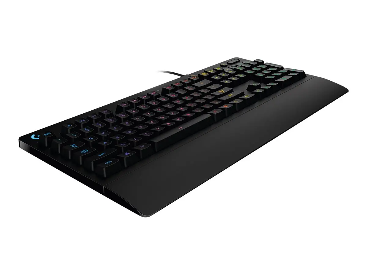 Клавиатура, Logitech G213 Prodigy Gaming Keyboard, Lightsync, Spill Resistant, Palm Rest, Media Controls, Black - image 2