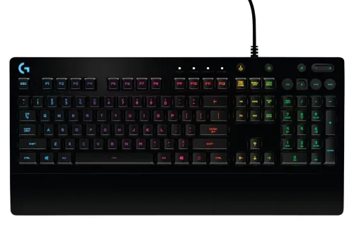 Клавиатура, Logitech G213 Prodigy Gaming Keyboard, Lightsync, Spill Resistant, Palm Rest, Media Controls, Black