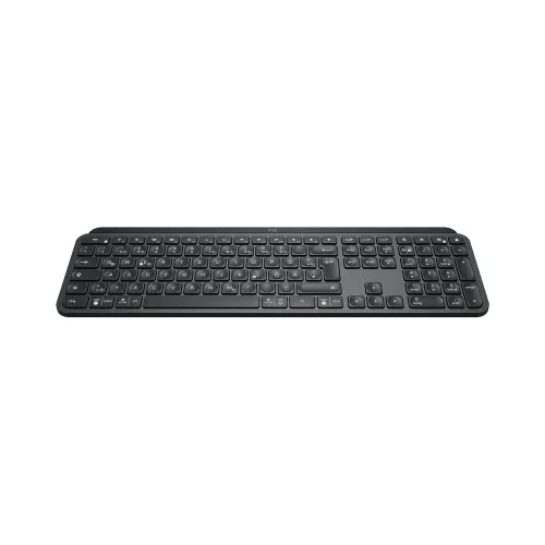 Клавиатура, Logitech MX Keys Plus Advanced Wireless Illuminated Keyboard with Palm Rest - GRAPHITE - US INT'L - 2.4GHZ/BT - N/A - INTNL - WITH PALMREST - image 2