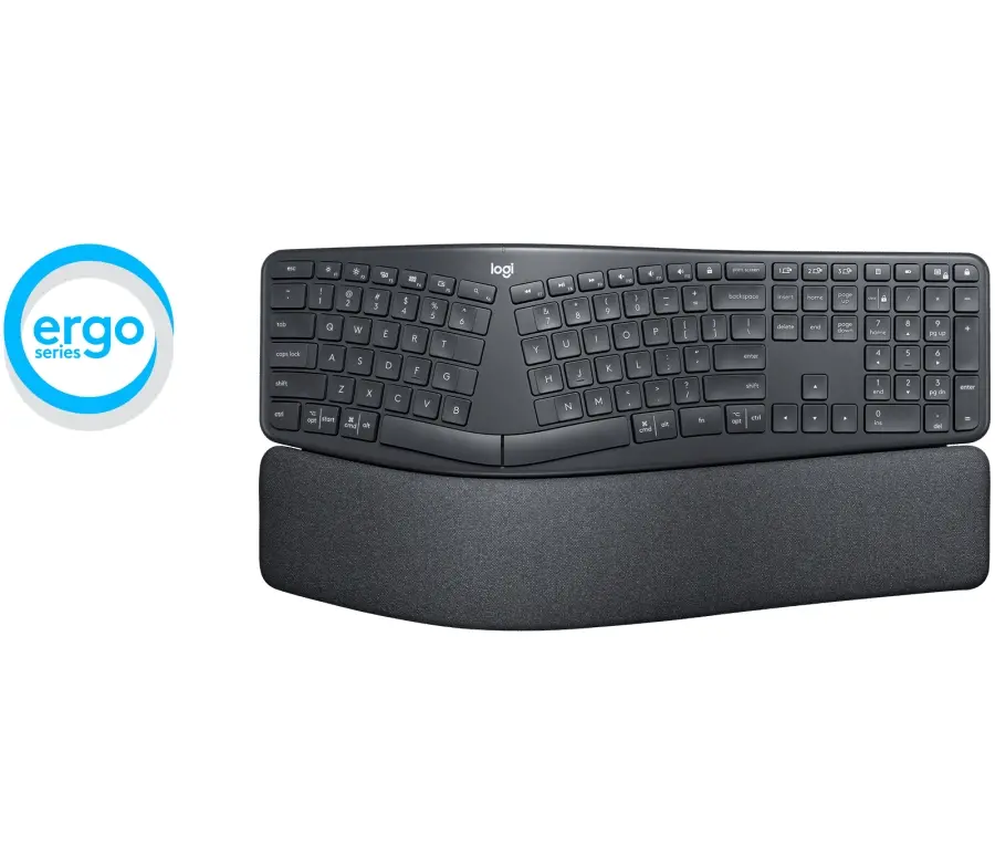 Πληκτρολόγιο, Logitech Wireless Keyboard ERGO K860, US INTL, Central, γραφίτης