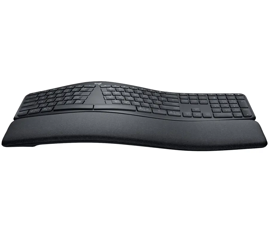 Клавиатура, Logitech Wireless Keyboard ERGO K860, US INTL, Central, Graphite - image 1