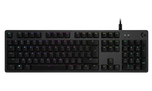 Клавиатура, Logitech G512 Keyboard, GX Brown Tactile, Lightsync RGB, USB Passthrough Data/Power, Alumium Alloy, Game Mode, Black Carbon