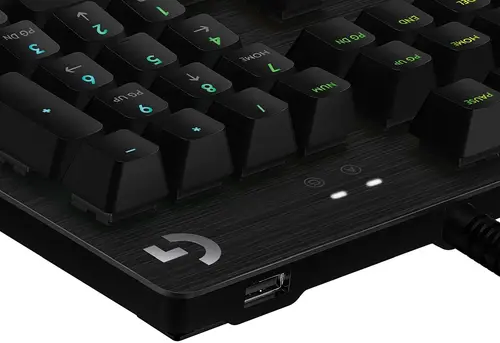 Клавиатура, Logitech G512 Keyboard, GX Blue Clicky, Lightsync RGB, USB Passthrough Data/Power, Alumium Alloy, Game Mode, Black Carbon - image 3