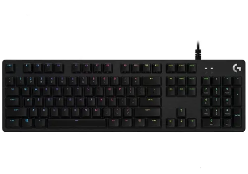 Клавиатура, Logitech G512 Keyboard, GX Blue Clicky, Lightsync RGB, USB Passthrough Data/Power, Alumium Alloy, Game Mode, Black Carbon
