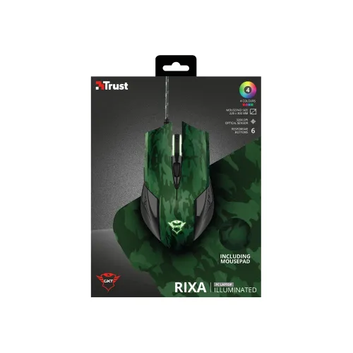 Комплект, TRUST GXT 781 Rixa Camo Gaming Mouse & Mouse Pad - image 9