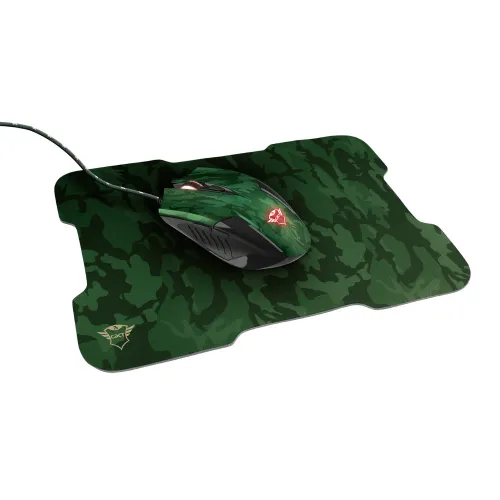 Комплект, TRUST GXT 781 Rixa Camo Gaming Mouse & Mouse Pad