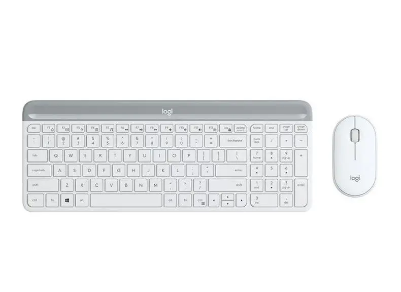 Σετ, Logitech Slim Wireless Keyboard and Mouse Combo MK470 - OFFWHITE