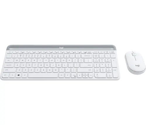Комплект, Logitech Slim Wireless Keyboard and Mouse Combo MK470 - OFFWHITE - image 4