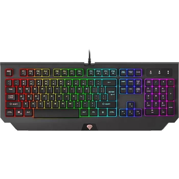 Комплект, Genesis Gaming Combo Set 4In1 Cobalt 330 RGB Keyboard + Mouse + Headphones + Mousepad, US Layout - image 3