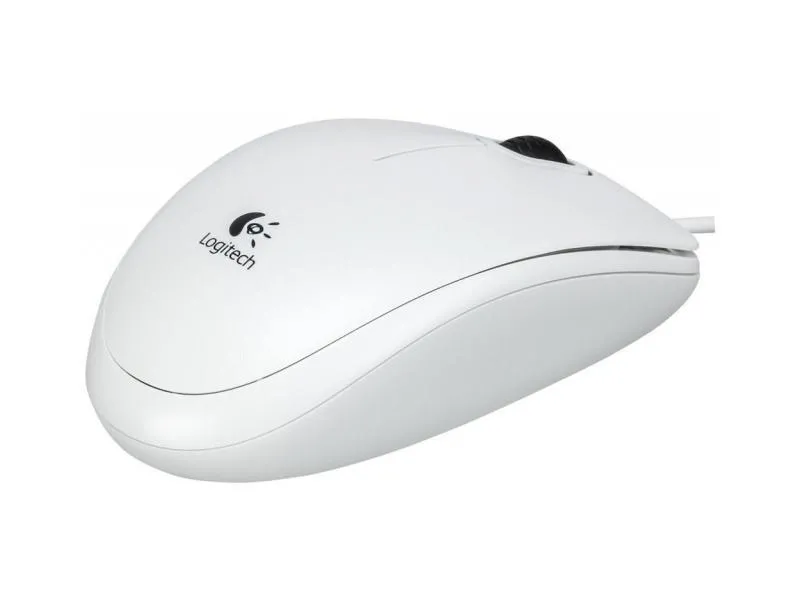 Мишка, Logitech B100 Optical Mouse for Business White - image 1