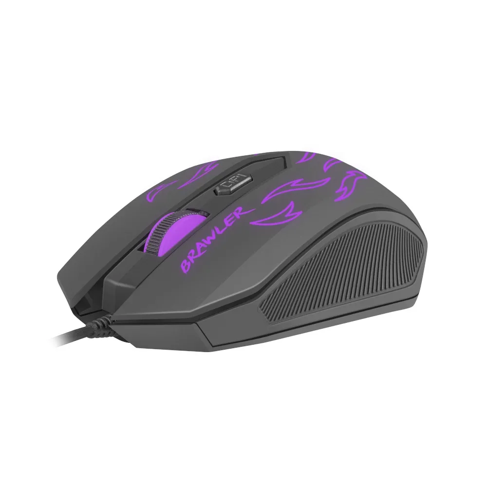 Мишка, Fury Gaming mouse, Brawler optical 1600dpi Illuminated Black - image 2