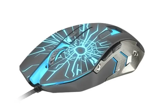 Мишка, Fury Gaming mouse, Gladiator, optical 3200DPI, Illuminated black - image 1