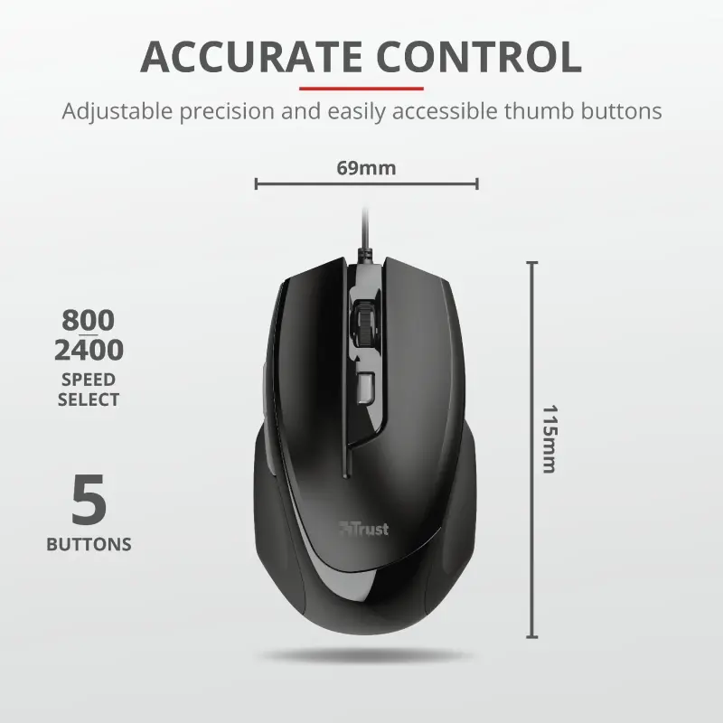 Ποντίκι, TRUST Voca Comfort Mouse - image 5