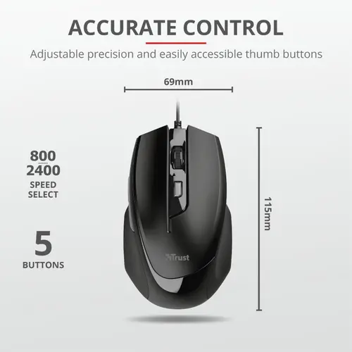 Ποντίκι, TRUST Voca Comfort Mouse - 6