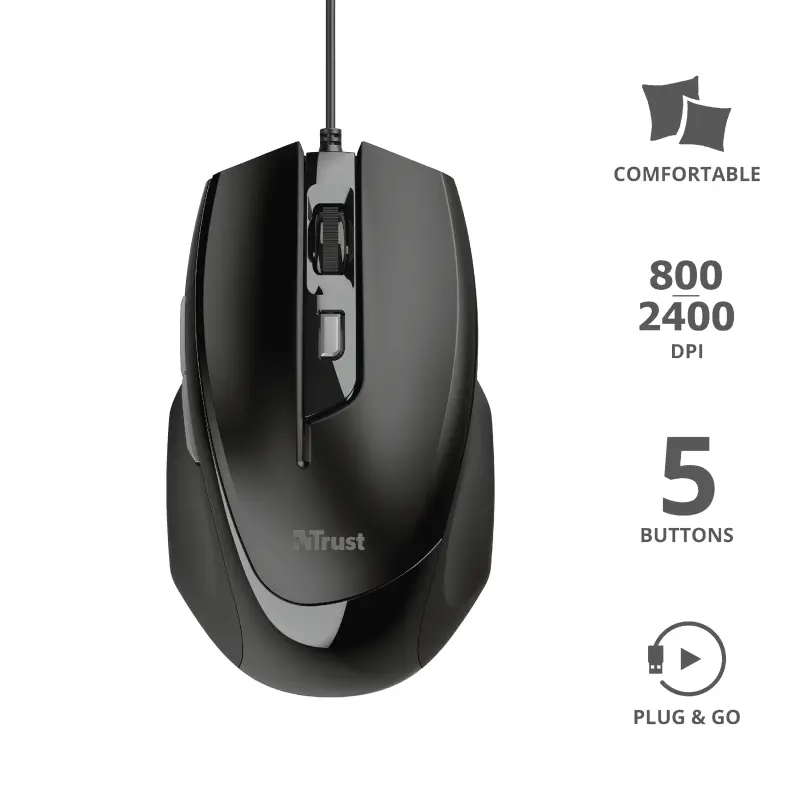 Mouse, TRUST Voca Comfort Mouse - image 6