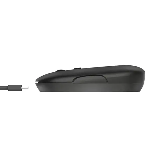 Мишка, TRUST Puck Wireless & BT Rechargeable Mouse Black - image 3