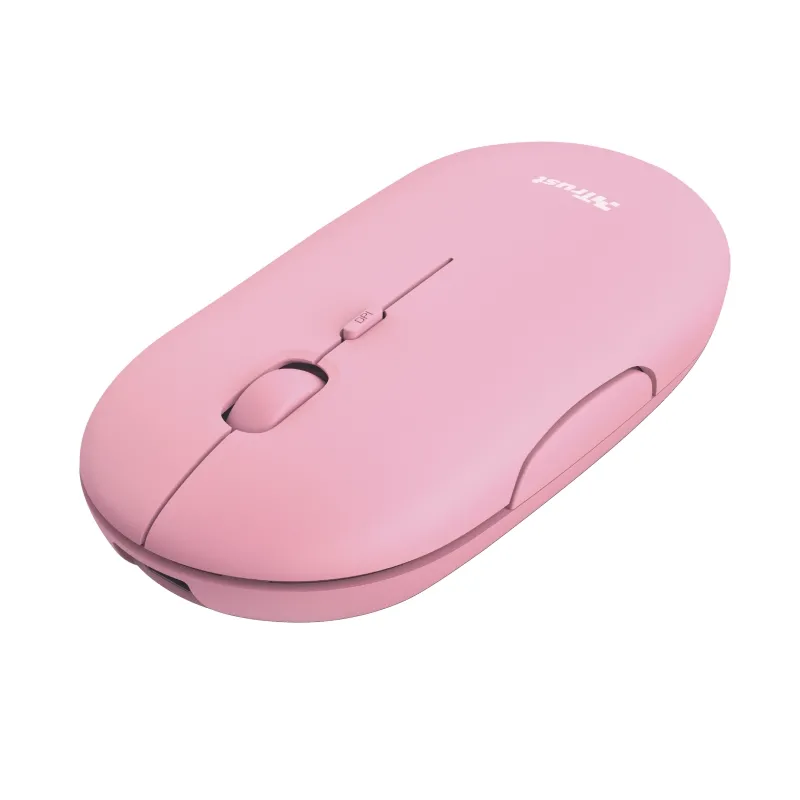 Мишка, TRUST Puck Wireless & BT Rechargeable Mouse Pink - image 2