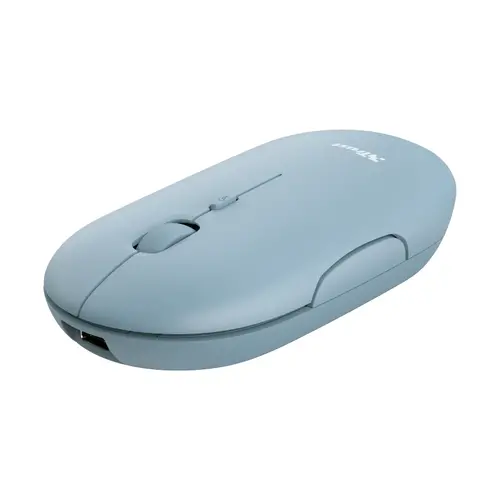 Мишка, TRUST Puck Wireless & BT Rechargeable Mouse Blue - image 1