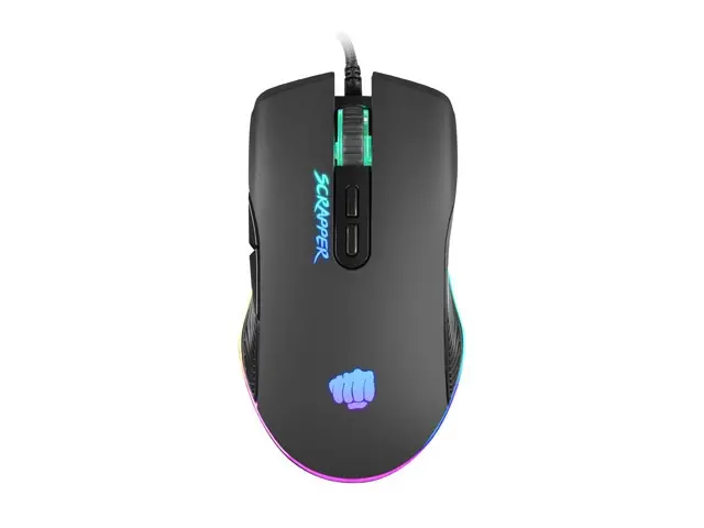 Mouse, Fury Gaming Mouse Scrapper 6400DPI optic cu software, iluminare RGB