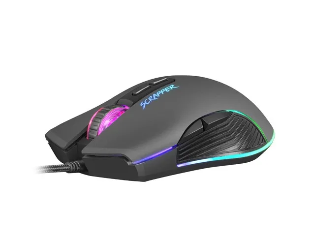 Мишка, Fury Gaming Mouse Scrapper 6400DPI Optical With Software RGB Backlight - image 2