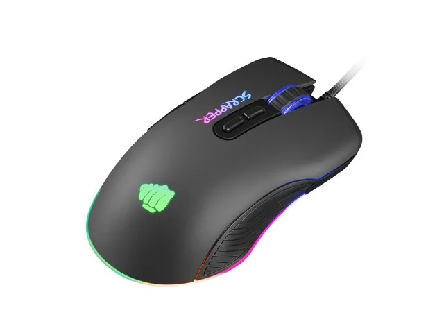 Мишка, Fury Gaming Mouse Scrapper 6400DPI Optical With Software RGB Backlight - image 3