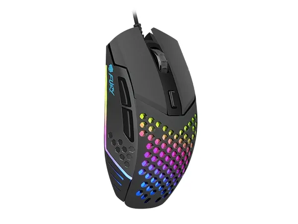 Мишка, Fury Gaming Mouse Battler 6400 DPI Optical With Software Black - image 1