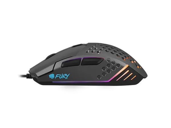 Мишка, Fury Gaming Mouse Battler 6400 DPI Optical With Software Black - image 4