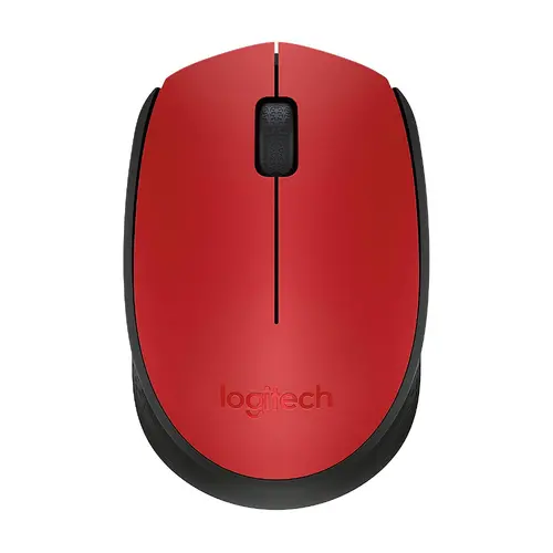 Mouse, Logitech mouse fără fir M171 roșu - 1