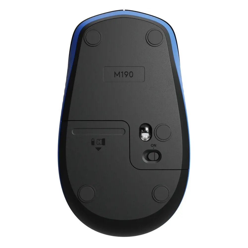 Мишка, Logitech M190 Full-size wireless mouse - BLUE - 2.4GHZ - N/A - EMEA - M190 - image 5