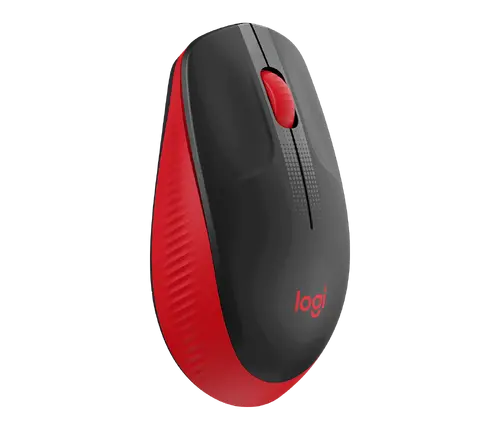 Mouse, Logitech M190 mouse fără fir full-size - ROȘU - 2.4GHZ - N/A - EMEA - M190 - 2