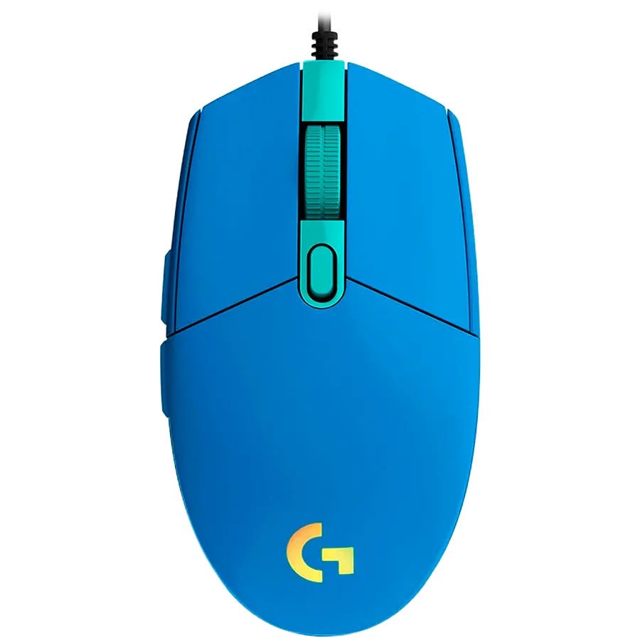 Ποντίκι, Logitech G102 Ποντίκι, Lightsync RGB, 8000 DPI, 6 προγραμματιζόμενα κουμπιά, μπλε