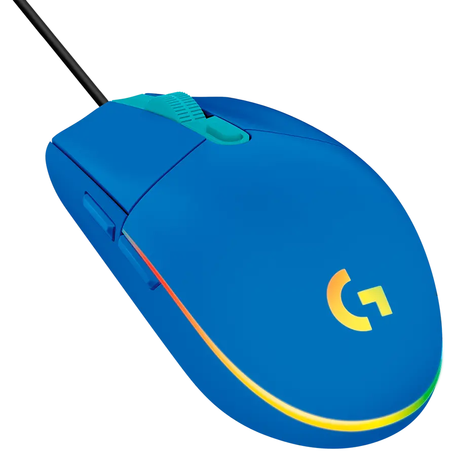 Mouse, Logitech G102 Mouse, Lightsync RGB, 8000 DPI, 6 butoane programabile, albastru - image 1
