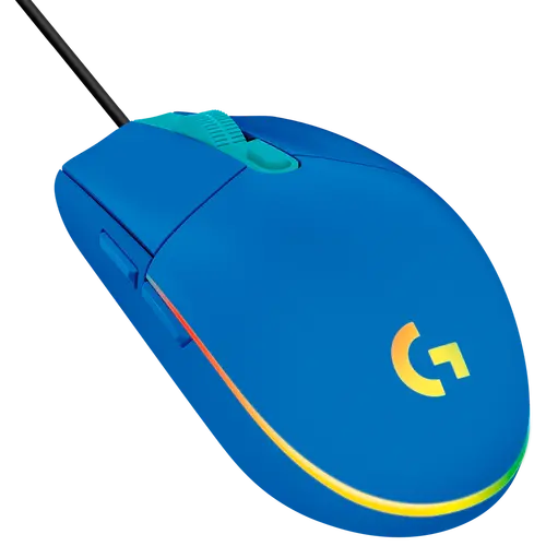 Mouse, Logitech G102 Mouse, Lightsync RGB, 8000 DPI, 6 butoane programabile, albastru - 2