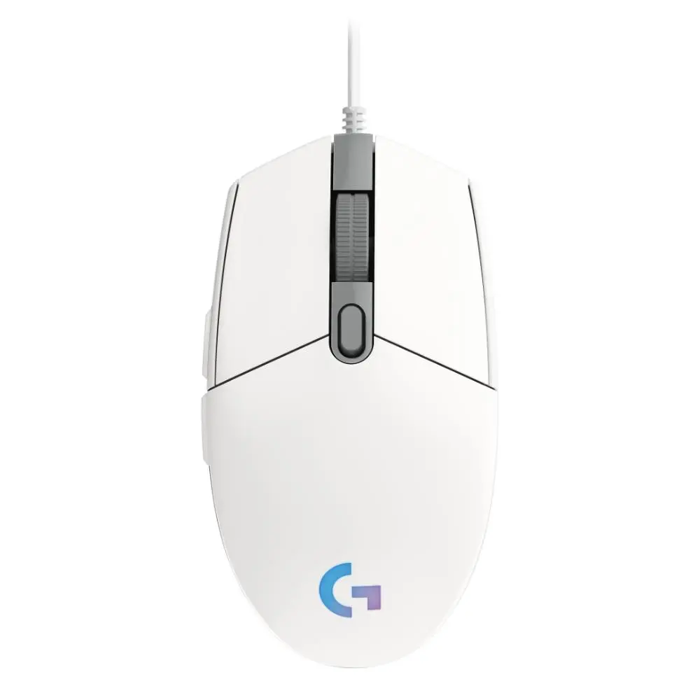 Mouse, Logitech G102 Mouse, Lightsync RGB, 8000 DPI, 6 butoane programabile, alb