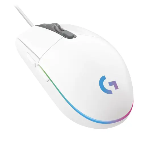 Mouse, Logitech G102 Mouse, Lightsync RGB, 8000 DPI, 6 butoane programabile, alb - 3