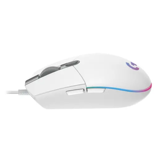 Mouse, Logitech G102 Mouse, Lightsync RGB, 8000 DPI, 6 butoane programabile, alb - 4