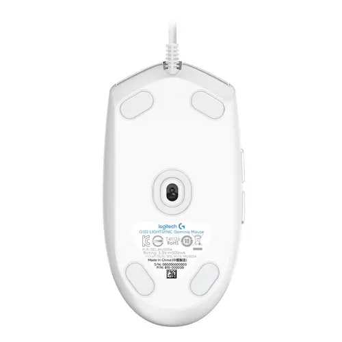 Mouse, Logitech G102 Mouse, Lightsync RGB, 8000 DPI, 6 butoane programabile, alb - 5