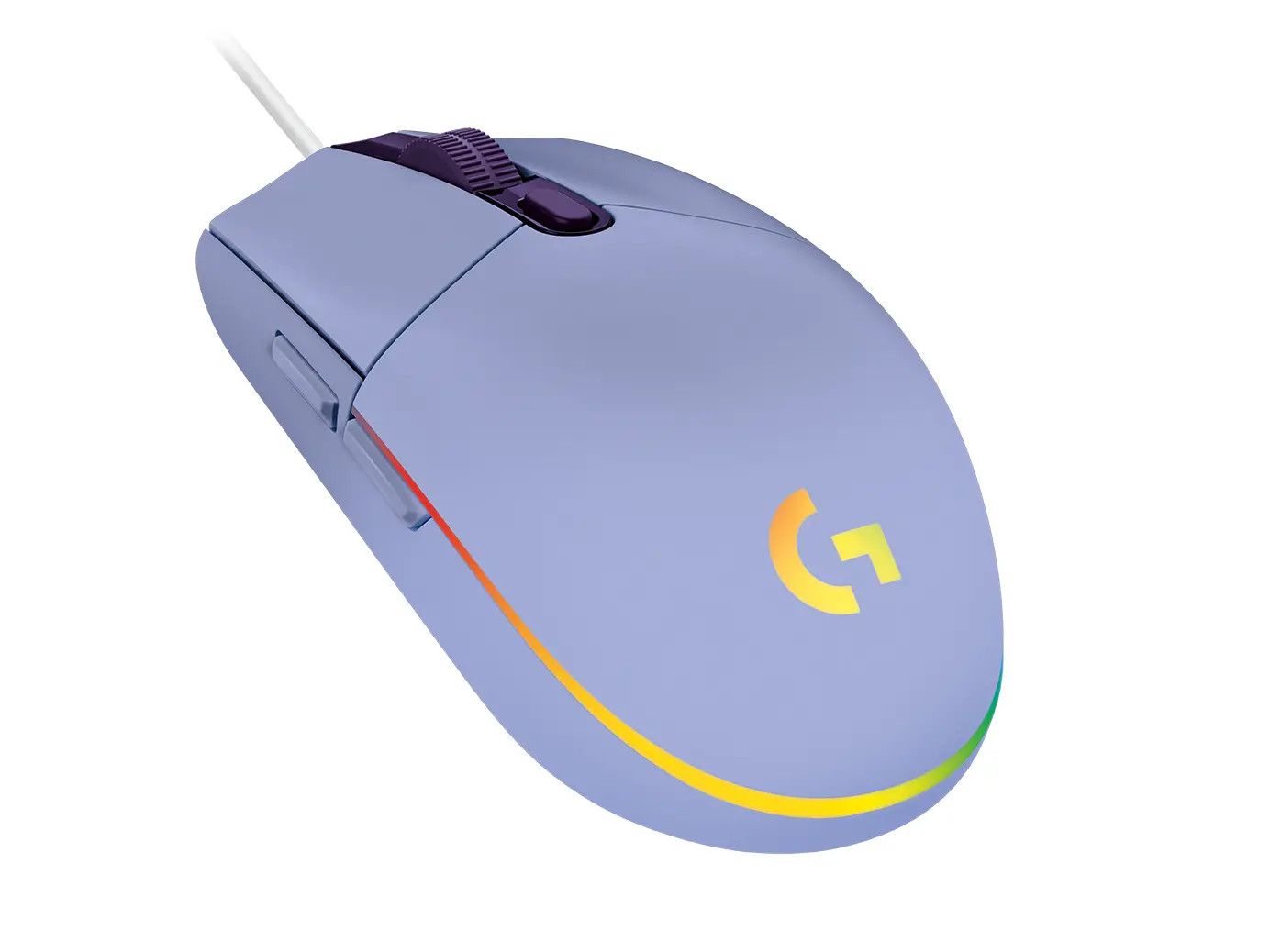 Mouse, Logitech G102 Mouse, Lightsync RGB, 8000 DPI, 6 butoane programabile, lila - image 2