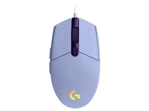 Mouse, Logitech G102 Mouse, Lightsync RGB, 8000 DPI, 6 butoane programabile, lila - 1