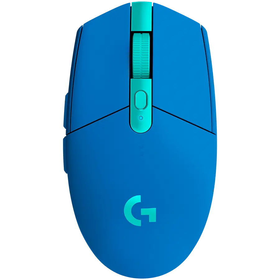 Mouse, Logitech G305 Wireless Mouse, Lightsync RGB, Lightspeed Wireless, HERO 12K DPI Sensor, 400 IPS, 6 butoane programabile, albastru
